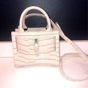 Brandon Blackwood Cream Croc Kuei Purse